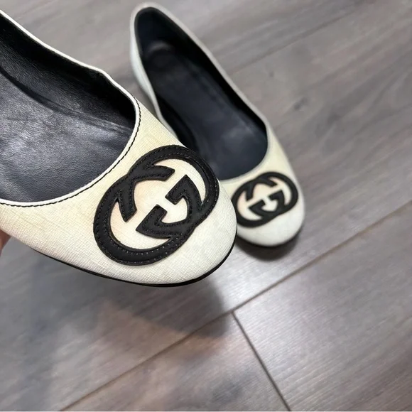 GUCCI vintage monogram Logo Ballet Flats - Picture 2 of 7